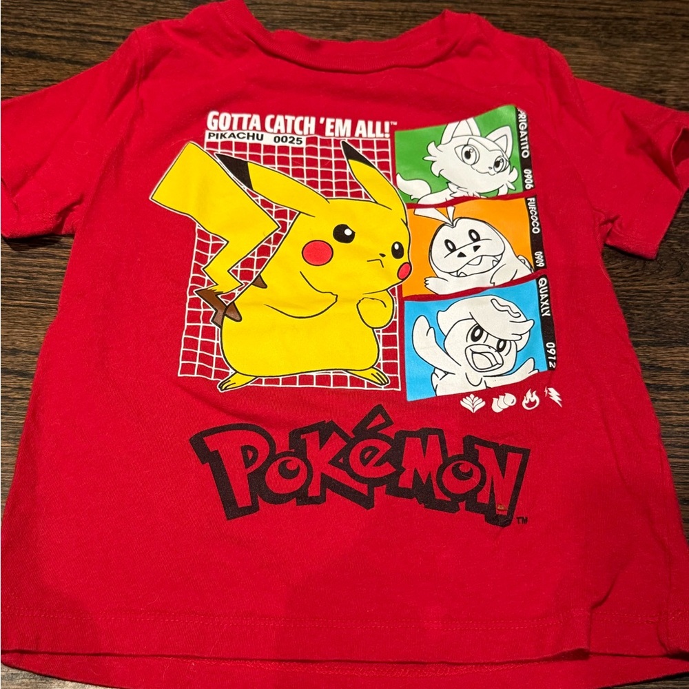 XS/5T Old Navy Red Pokémon Kids T-Shirt